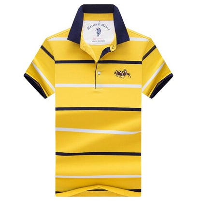 Summer new men polos shirt High quality brand cotton Short Sleeve men's polo shirt casual striped shirt polo men clothing tops