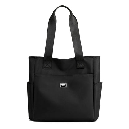Vento Marea Shoulder Bag For Women 2022 Design Waterproof Ladies Handbag Large Capacity Nylon Tote Soft Black Purse For A4 Paper