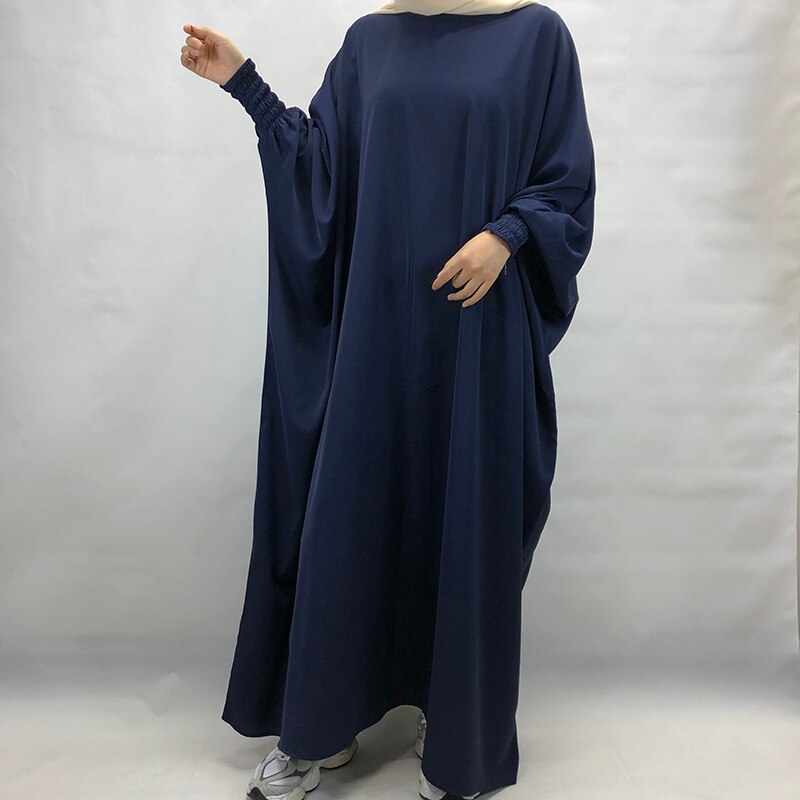 Dropshipping Butterfly Modest Abaya High Quality Ramadan EID Elastic Wrist Maxi Dress Nida Muslim Prayer Islamic Clothing