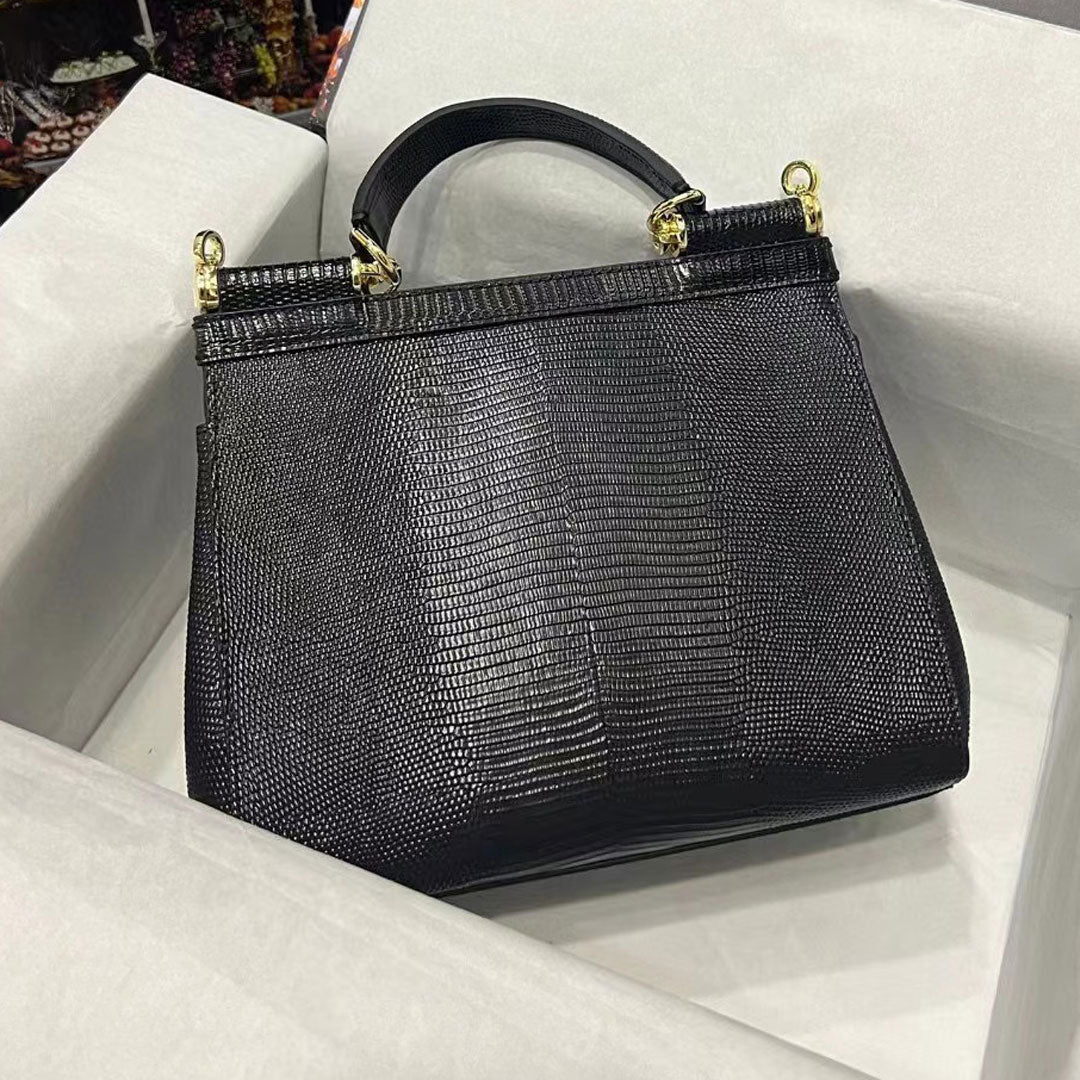 Crocodile Leather Handbag Shoulder Crossbody Bag Fashion Three Size Messenger bags Classic Lady Envelope Flap Clutch Purse Black