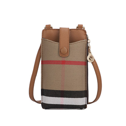 Mini Casual Canvas Phone Bag 2022 New Women Lattice Luxury Small Shoulder Bag Fashion Trend Crossbody Bag