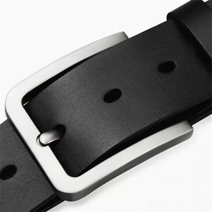 New Business Leisure Men's Alloy Square Pin Buckle Belts Male Famous Brand Luxury Designer PU Leather Jeans Belts for Men