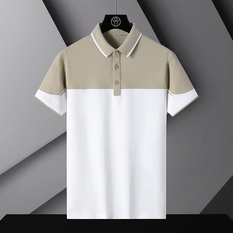 Summer Business Casual polo shirts men 2023 new fashion breathable Luxury Short Sleeve Polos Men High Quality Tops Men Clothing