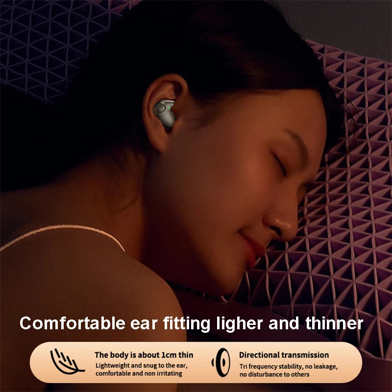 Invisible Sleep Earphones Wireless Bluetooth 5.3 Headphones IPX5 Waterproof Noise Reduction Earbuds Touch Control Headsets