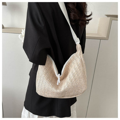 Summer Popular Straw Bags Women New Versatile Fashion Shoulder Bag Casual Nylon Crossbody Bags for Women 2023