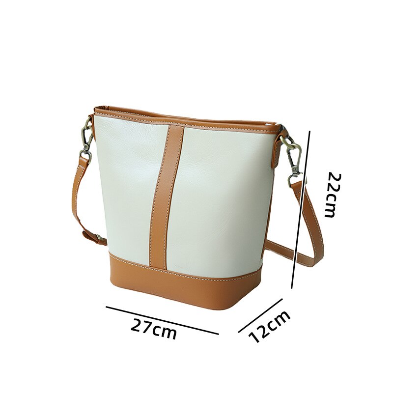 YANATARI New Fashion Women&#39;s shoulder messenger bag dermis Bucket Small Bag  cowhide crossbody bag female luxury bag