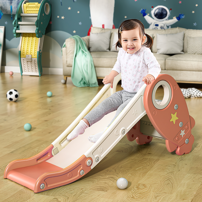 Toddler Slide Climber Set, Indoor Outdoor 3 Steps Freestanding Children's Slide, Easy to Install, Baby Play Set, One Toy for Kids