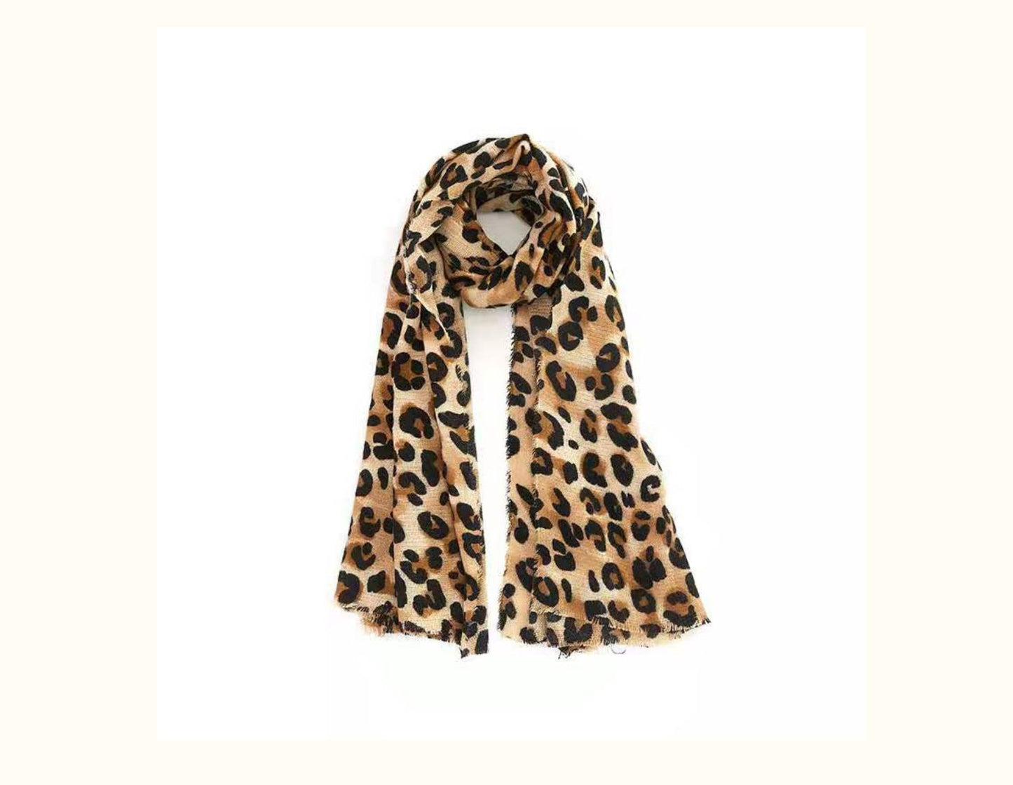 New European And American Fashion Leopard Imitation Cashmere Scarf Classic All-match Shawl Student Warm Scarf Women Wholesale
