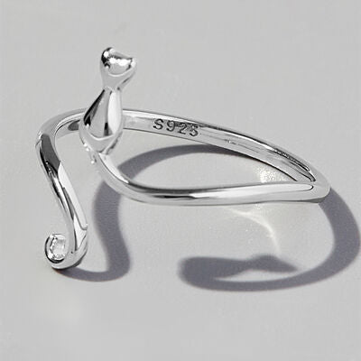 Cat Shape 925 Sterling Silver Ring