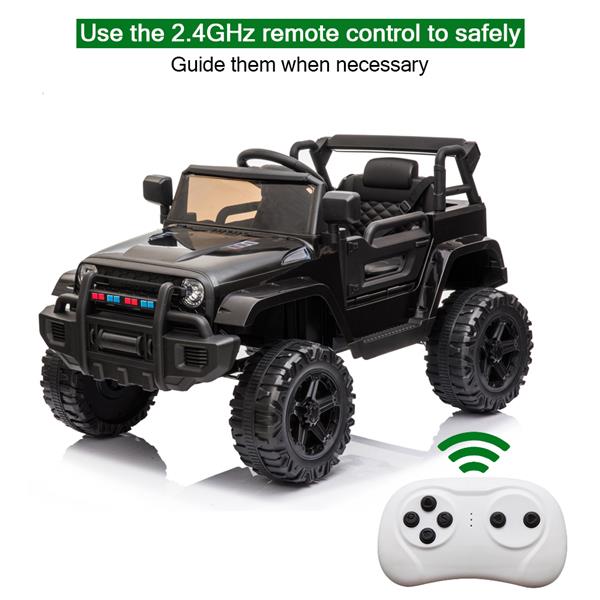 LZ-922 Electric Car Dual Drive 35W*2 Battery 12V4.5AH*1 with 2.4G Remote Control Black