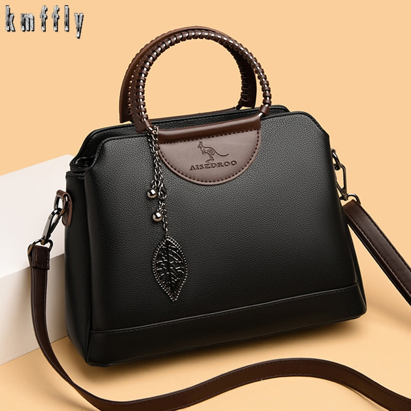 3 Layers Large Capacity Handbag Women Tote Bag High Quality Leather Shoulder Messenger Bags for Women 2022 New Luxury Brand Tote