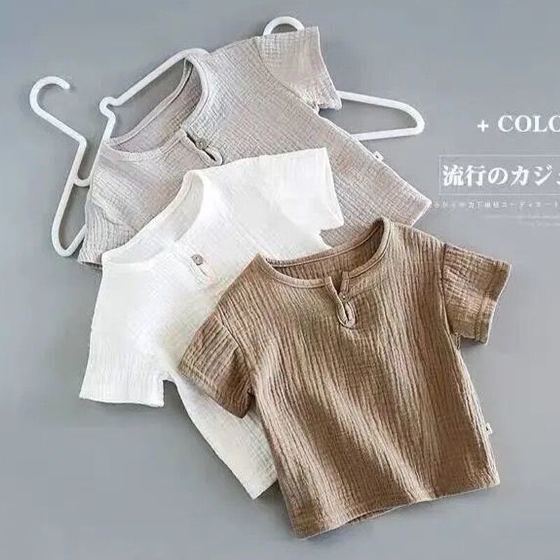 Children&#039;s Clothing Boys And Girls Baby Short-sleeved Summer Suit T-shirt  New Children&#039;s Summer Clothes