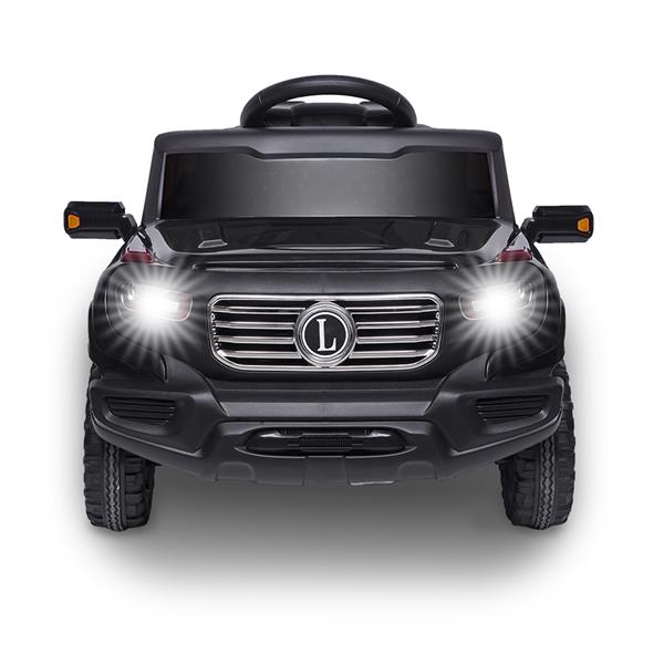 LZ-910 Electric Car Single drive Children Car with 35W*1 6V7AH*1 Battery  Pre-Programmed Music and Remote control Black